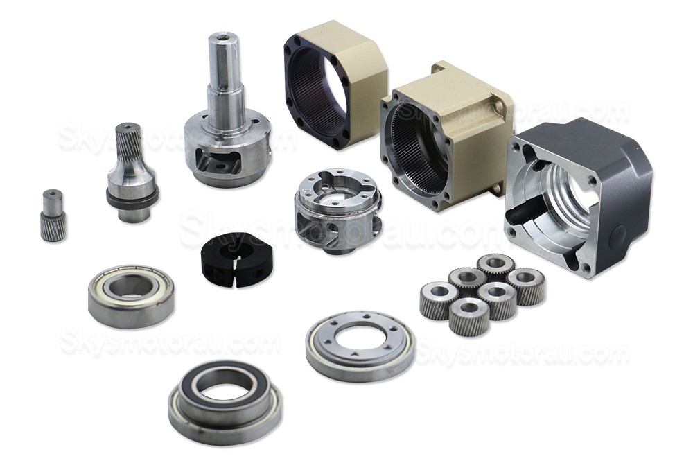 PGH090 Series Helical Planetary Gearbox PGH90-L2 Ratio 15:1 - 100:1 for Nema 34 Stepper Motor / 80-90mm Servo Motor