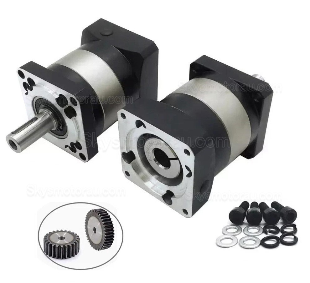 PLF060 Series Nema 23 Planetary Gearbox Ratio 3:1 - 100:1 Fit Nema 23 Stepper Motor / 60mm Servo Motor