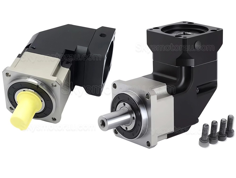 PLMG090 Series NEMA 34 Right Angle Servo Planetary Gearbox 3:1 - 100:1 for NEMA 34 Stepper / 90mm Servo Motor