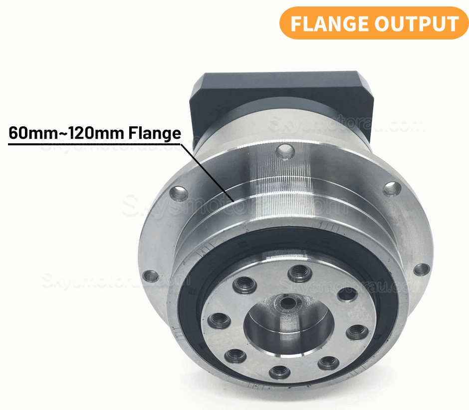 PLX060 Series Flange Plate Output Helical Planetary Gearbox for Nema23 Stepper Motor / Nema24 Servo Motor