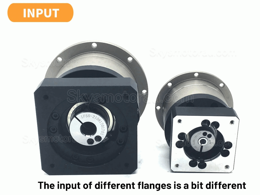 PLX060 Series Flange Plate Output Helical Planetary Gearbox for Nema23 Stepper Motor / Nema24 Servo Motor