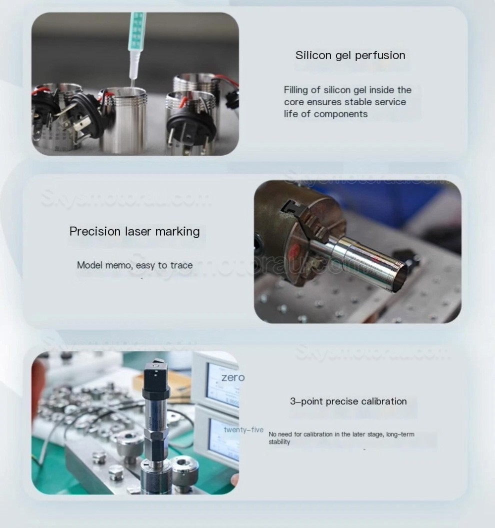 Industry Pressure Sensor PT-719 Hydraulic Pressure Transmitter 0-10V 4-20mA IP65 (without Cable)