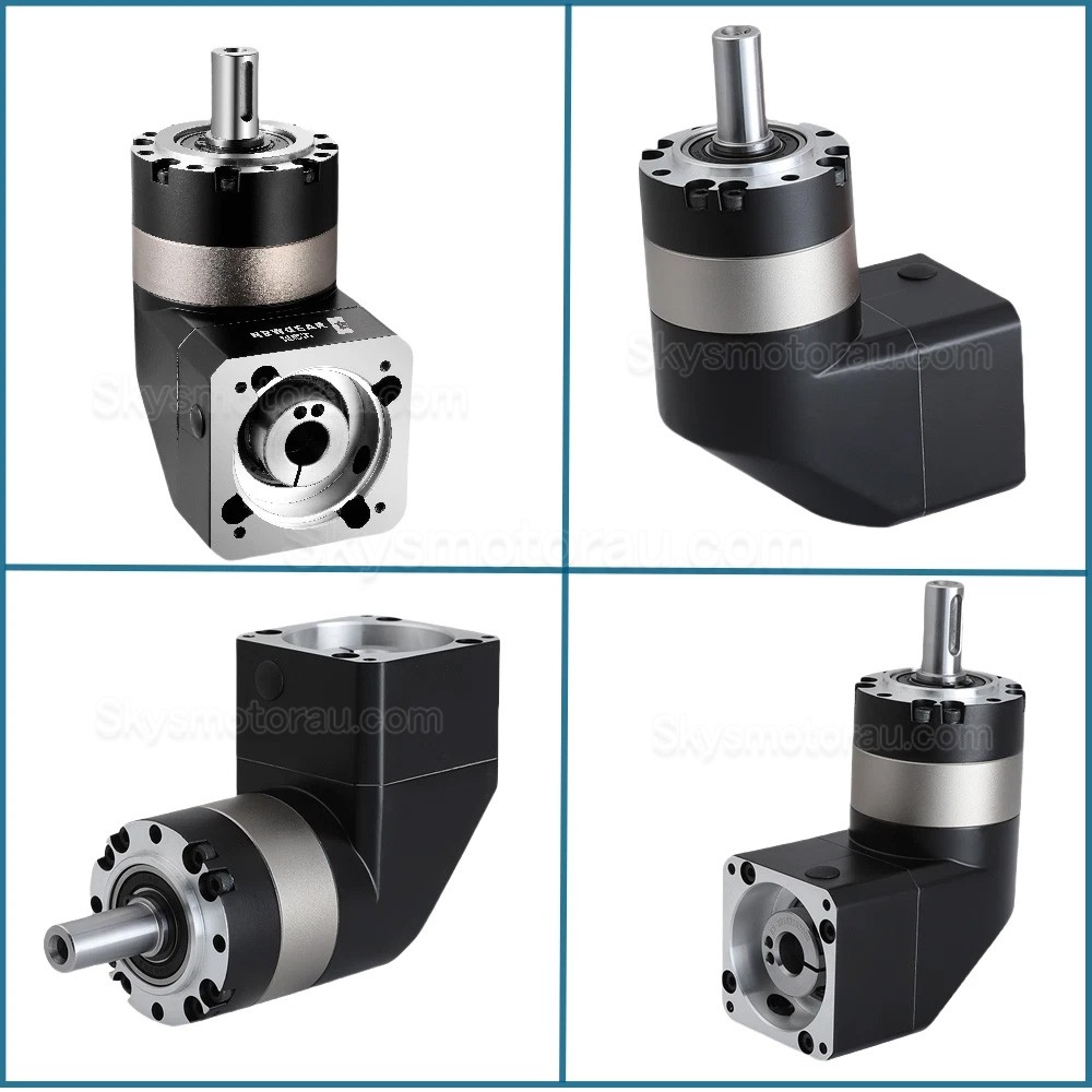 PVE060 Series Nema 23 Right Angle Servo Planetary Gearbox 3:1 - 100:1 Fit Nema 23 Stepper Motor/60mm Servo Motor