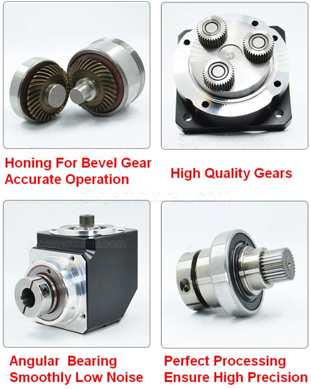PVE060 Series Nema 23 Right Angle Servo Planetary Gearbox 3:1 - 100:1 Fit Nema 23 Stepper Motor/60mm Servo Motor