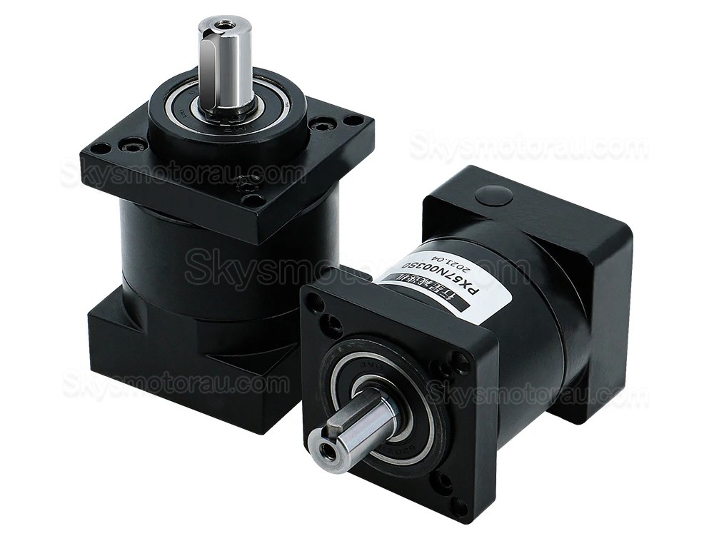 PX57 Series Nema 23 Planetary Gearbox Ratio 3:1 - 261:1 Input Shaft 8mm Output Shaft 14mm