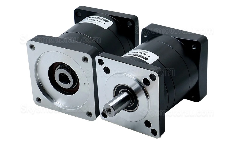 PX86 Series Nema 34 Planetary Gearbox Ratio 3:1 - 216:1 Input Shaft 14mm Output Shaft: 16mm