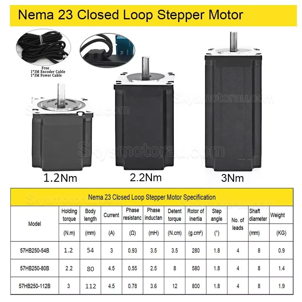Linear Actuator Controller Kit DXG-YR60 Screw Linear Slide Rail with Nema 23 Closed Loop Stepper Motor & Driver Kit