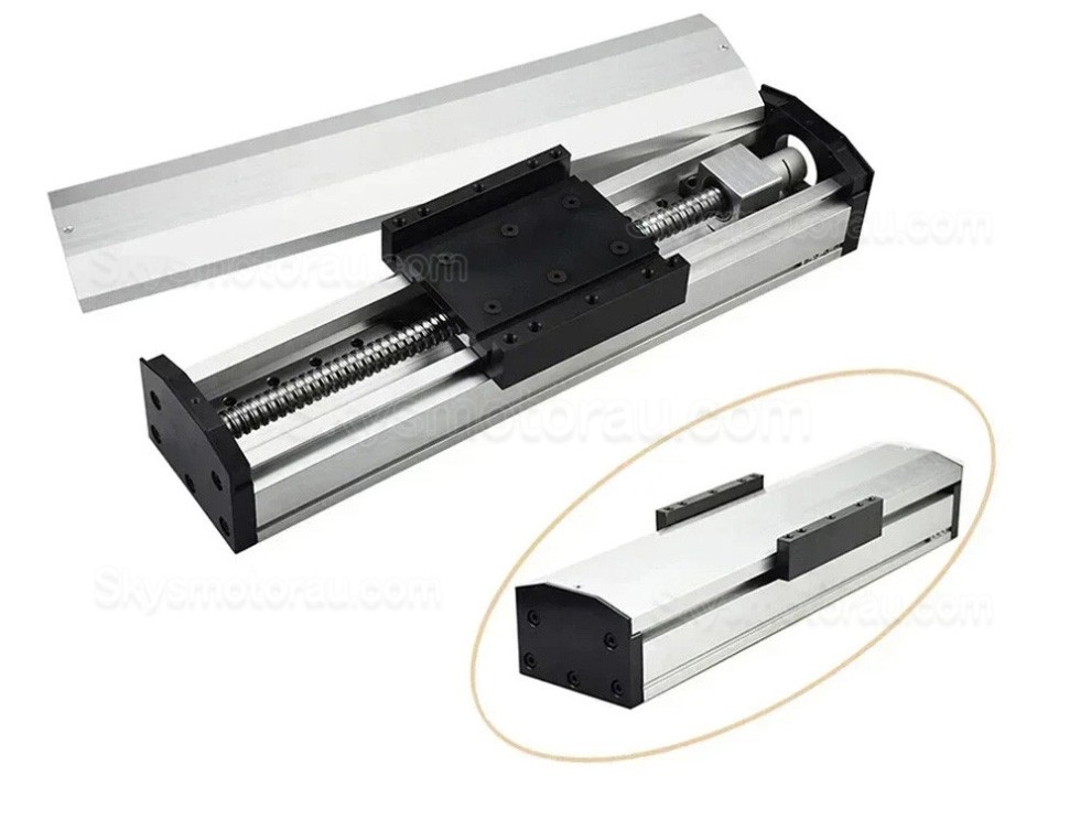 Manual Linear Slides Actuator QMF90 Fully Sealed Manual Ballscrew Slide with Handwheel