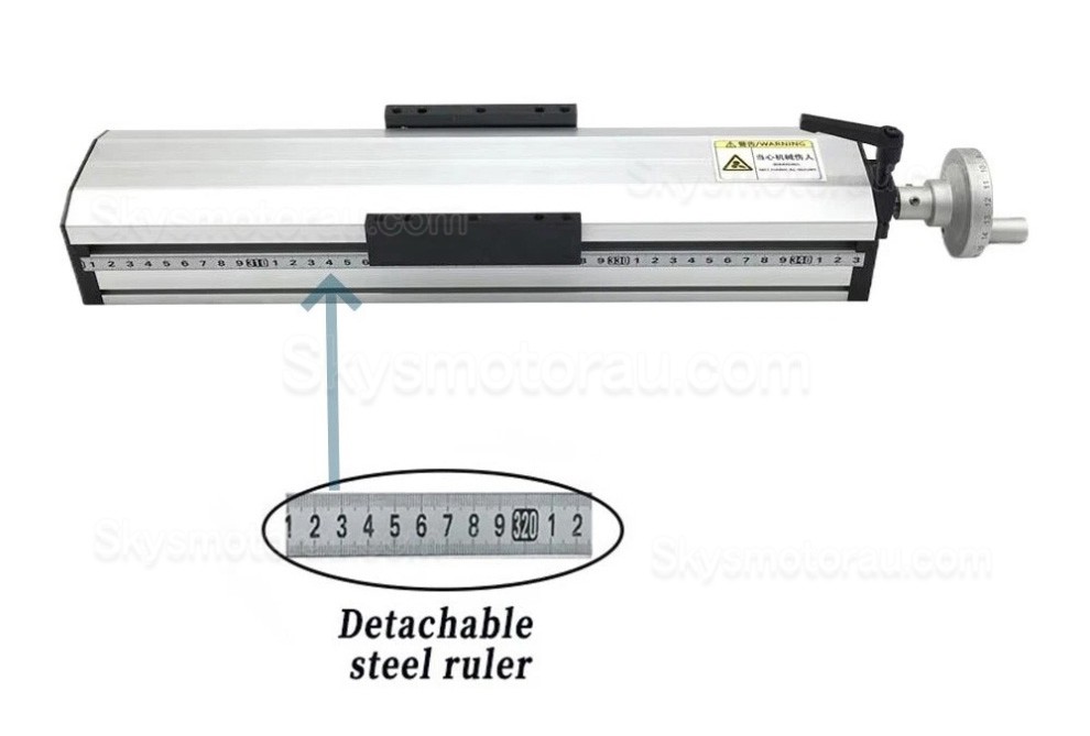 Manual Linear Slides Actuator QMF90 Fully Sealed Manual Ballscrew Slide with Handwheel