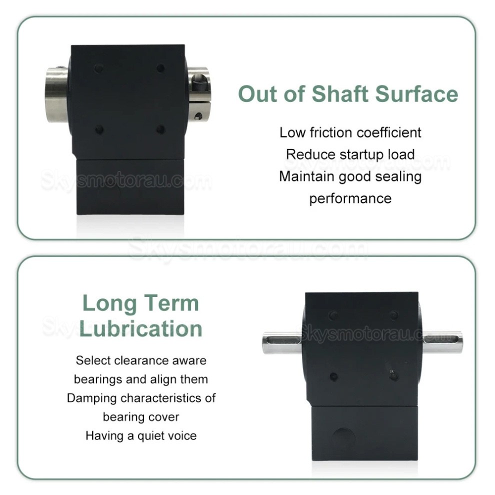 Nema 34 90 Degree Bevel Gearbox Ratio 2:1/3:1/5:1 for NEMA 34 Stepper/ 80mmServo Motor