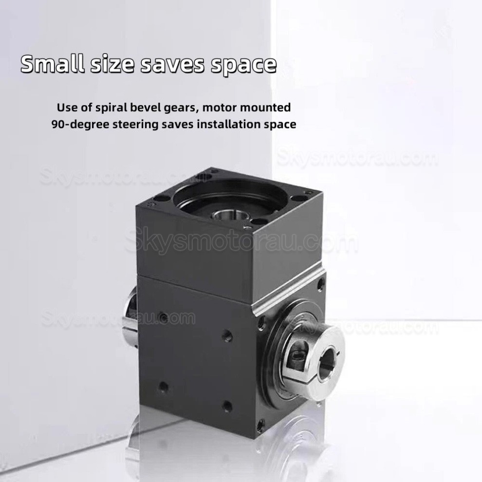 Nema 34 90 Degree Bevel Gearbox Ratio 2:1/3:1/5:1 for NEMA 34 Stepper/ 80mmServo Motor