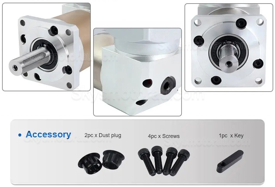 RTG60 Series Nema 24 Right Angle Servo Planetary Gearbox Ratio 5:1/10:1/20:1/50:1 for 60mm Servo Motors
