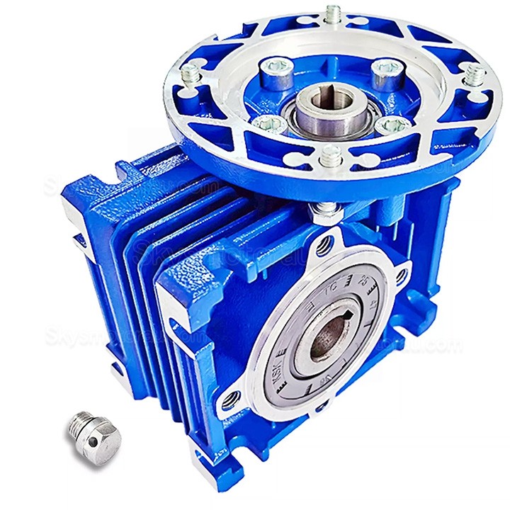 RV030 63B14/63B5 Round Worm Gearbox Ratio 5:1 10:1 20:1 30:1 40:1 50:1 :60:1 80:1 Input Bore 11mm
