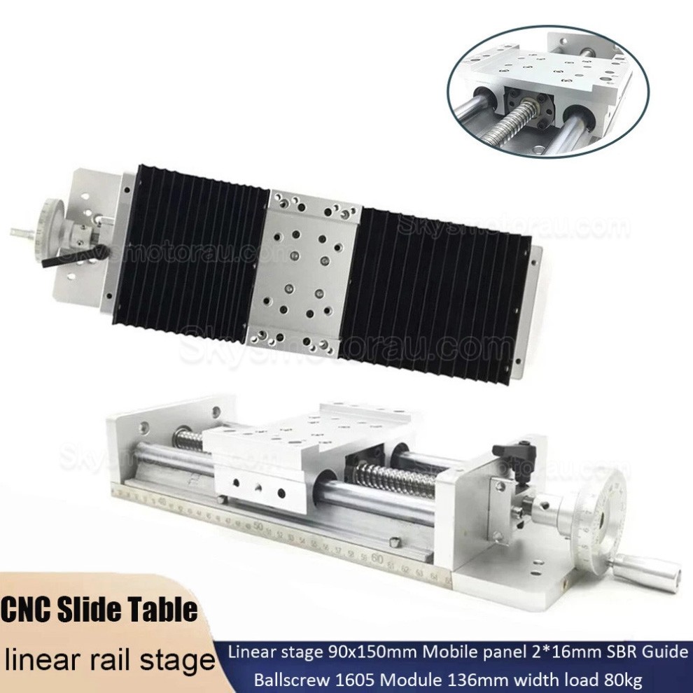 Heavy Duty Ballscrew Linear Motion Guide OSP001615 Manual CNC Slide Table SBR Guide Stage