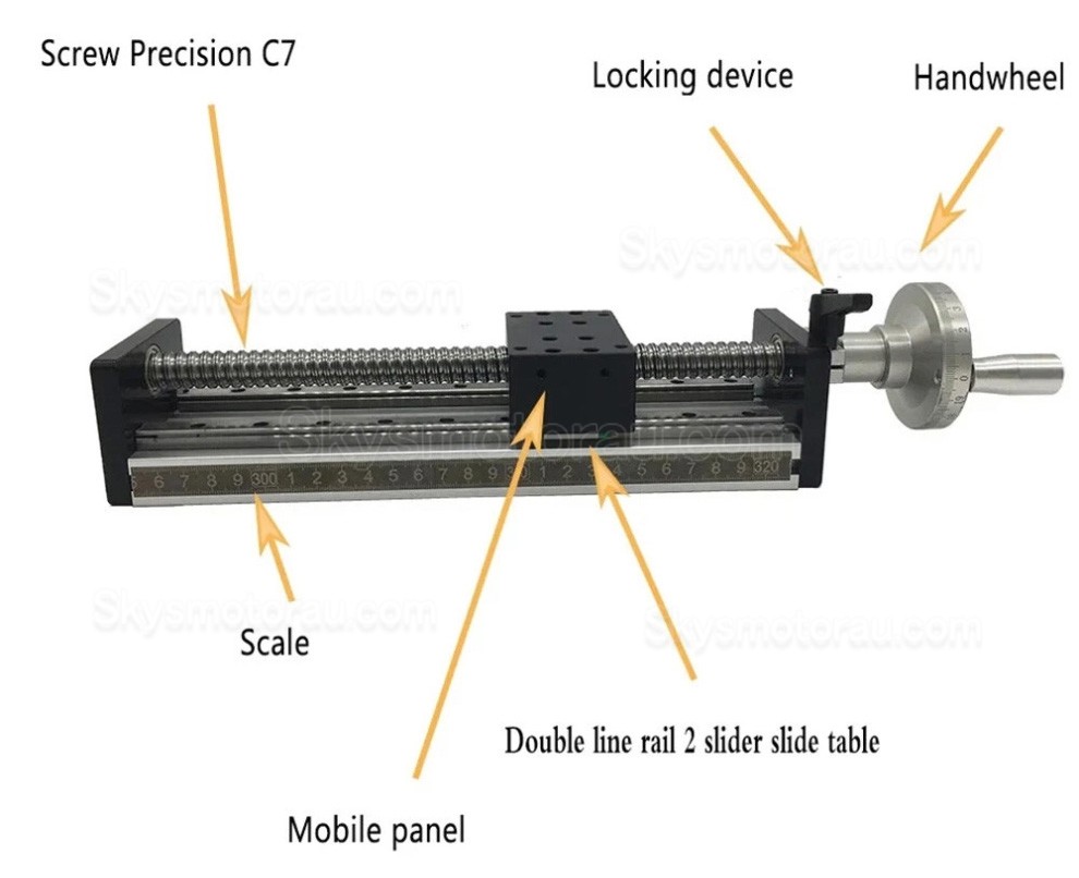 Manual Linear Slides Actuator SXG5080 Manual Linear Stage with Handwheel