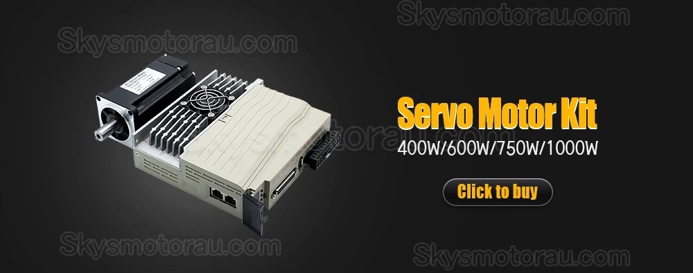 400W/600W/750W/1000W AC Servo Motor & Driver Kit 1.27Nm-3.8Nm 110V / 220V For CNC And PLC Systems