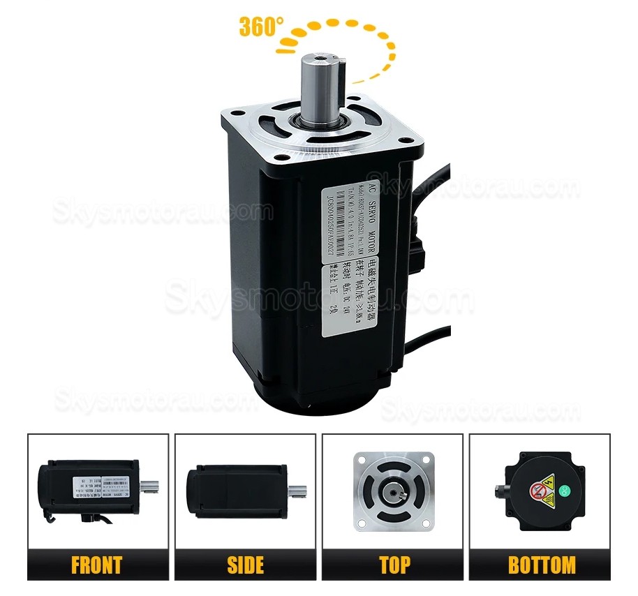 400W/600W/750W/1000W AC Servo Motor & Driver Kit 1.27Nm-3.8Nm 110V / 220V For CNC And PLC Systems