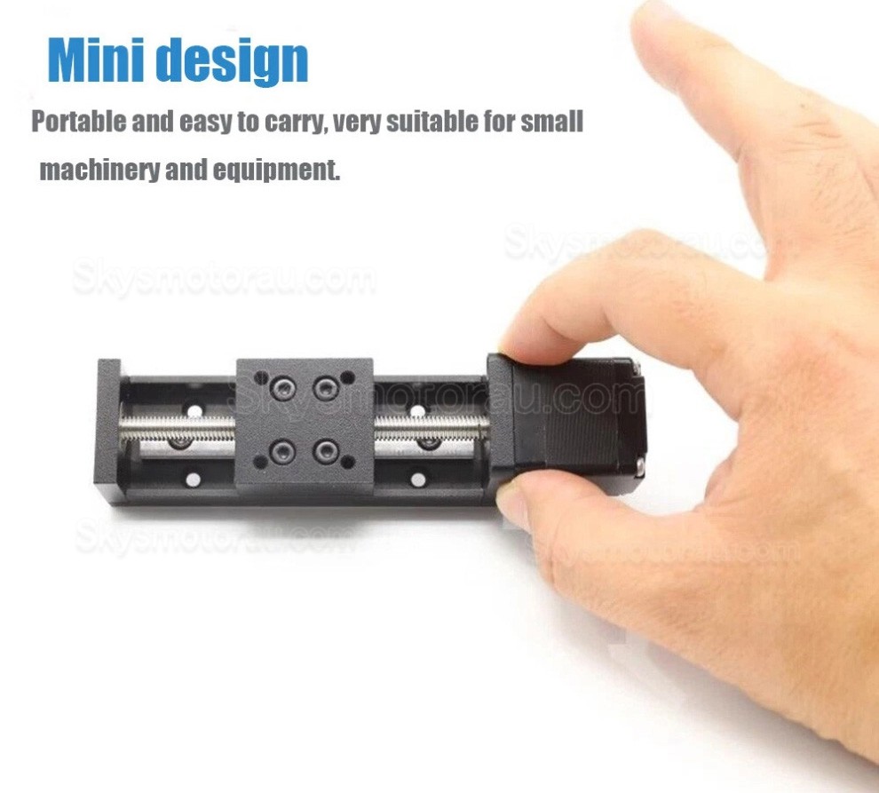 Mini Motorized Linear Slides Actuator OSP001601 1mm Pitch 0.07Nm Stroke 75mm with Nema 11 Stepper Motor
