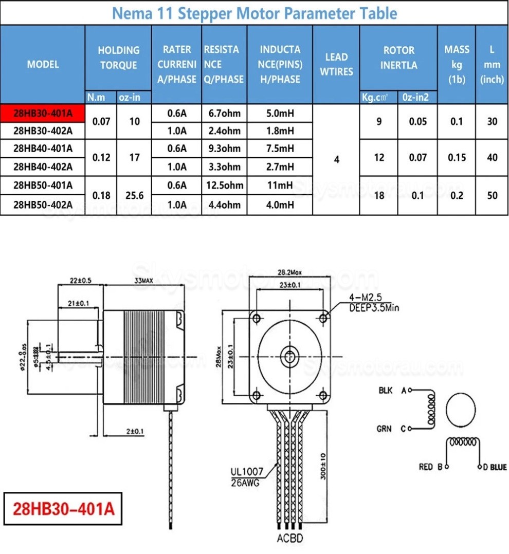 Linear Actuator Controller Kit OSP001602 Mini Motorized Linear Stage with Neme 11 Stepper Motor & TB6600 Drver Kit