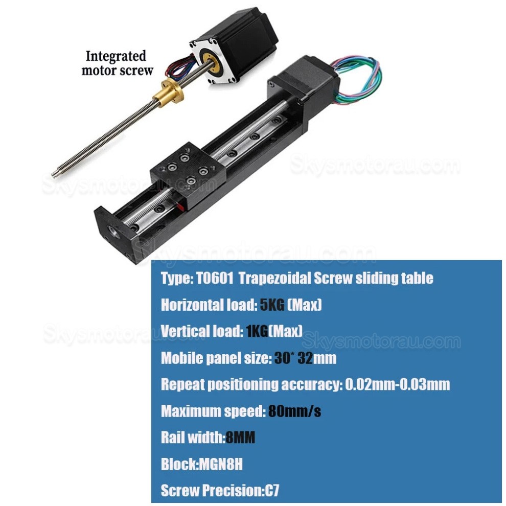Linear Actuator Controller Kit OSP001602 Mini Motorized Linear Stage with Neme 11 Stepper Motor & TB6600 Drver Kit