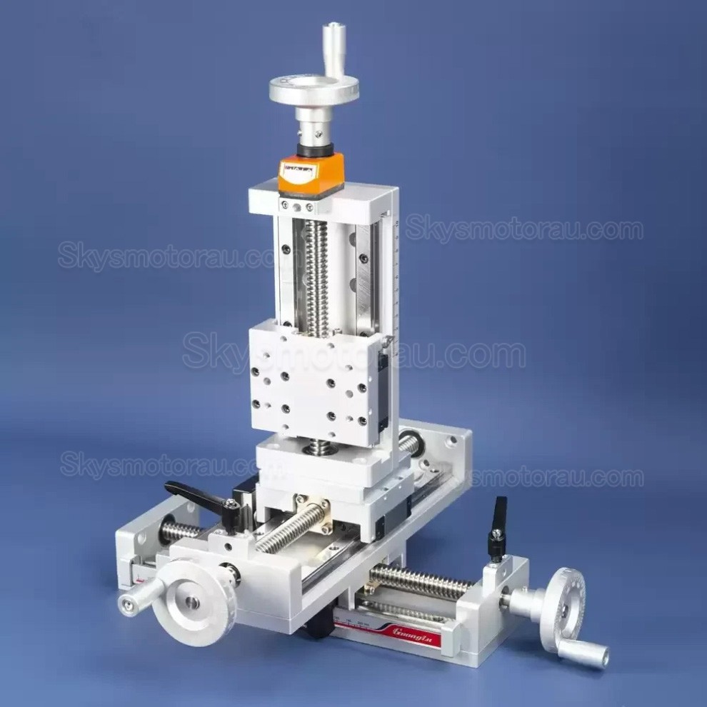 Manual Linear Slides Actuator Z Position Stage Trapezoidal Screw Module with Digital Display
