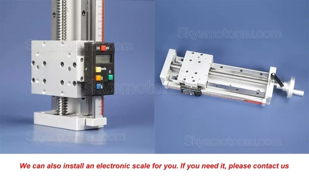 Manual Linear Slides Actuator Z Position Stage Trapezoidal Screw Module with Digital Display