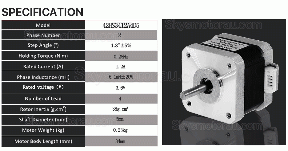 Neme 17 Harmonic Stepper Motor 42HS4015A4D5 with 30:1 Harmonic Gearbox + TB6600 Stepper Driver