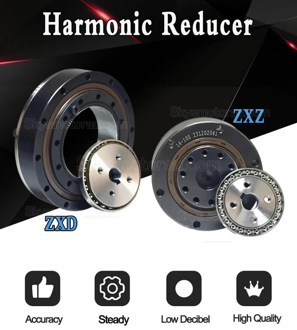 ZXD/ZXZ Series 30:1/50:1/80:1//100:1 Mini Harmonic Drive 20 Arc-sec