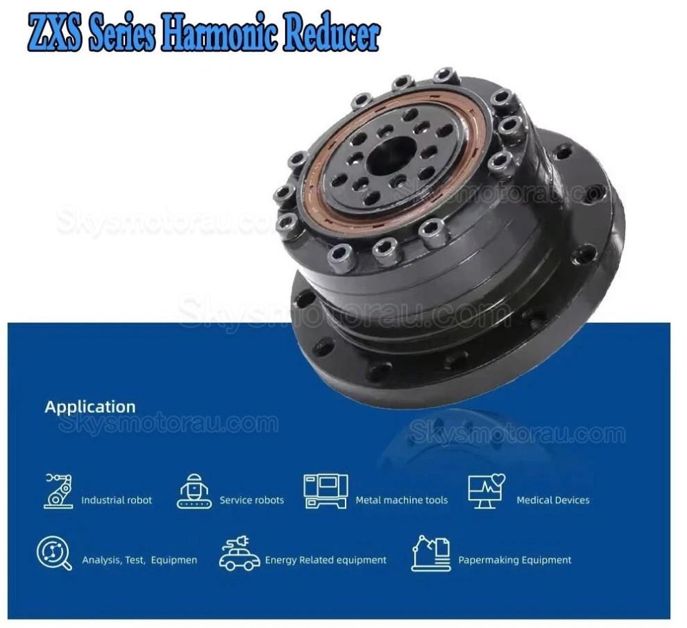 ZXS Series 30:1/50:1/80:1/100:1/120:1 Harmonic Reducer Gearbox 30 Arcsec Cup Type