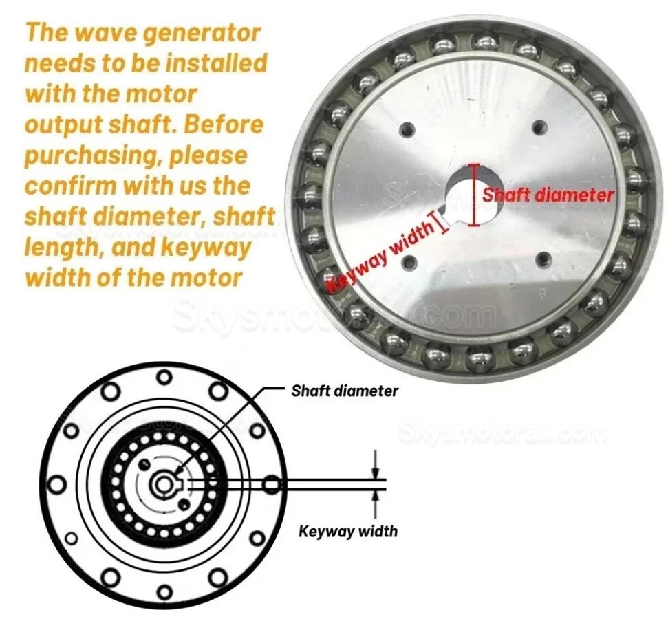 ZXS Series 30:1/50:1/80:1/100:1/120:1 Harmonic Reducer Gearbox 30 Arcsec Cup Type