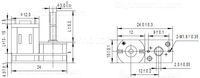 20Pcs 2.4V/5V Small Mini Brushed Spur Gear Motor GM24-N20VA with Spur Gearbox