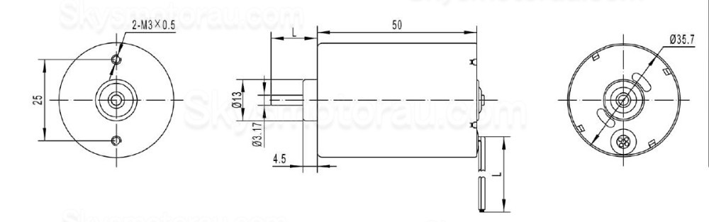 20Pcs TTMotor TEC3650 &Phi;35.8mm 12V/24V 3 Phase Brushless DC Motor BLDC Motor 200g.cm 5300RPM/3400RPM