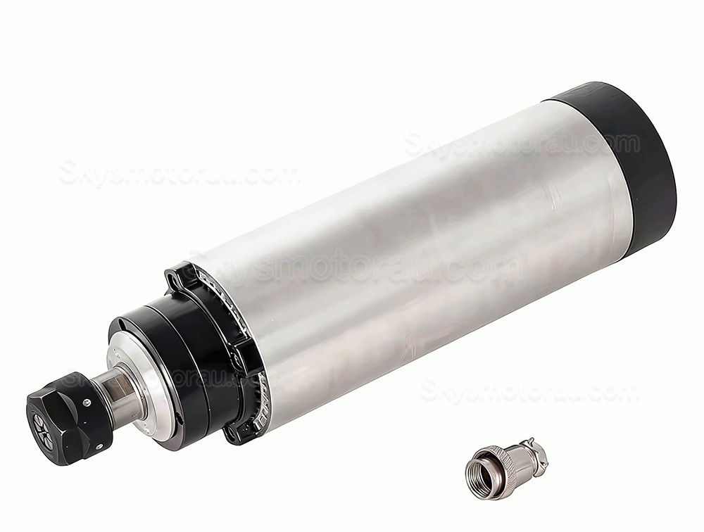 2.2KW VFD Spindle Kit 80-2.2KW-ER20 + H100-2.2 Indc. Air Cooled Spindle Motor + Variable Frequency Drive + 13Pcs ER20 Collet