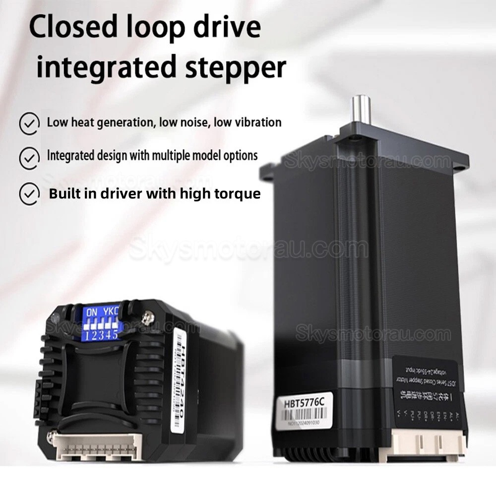 HBT42 Series Nema 17 Closed Loop Integrated Stepper Motor 0.4Nm/0.55Nm/0.7Nm with Drive 1000 Line Encoder