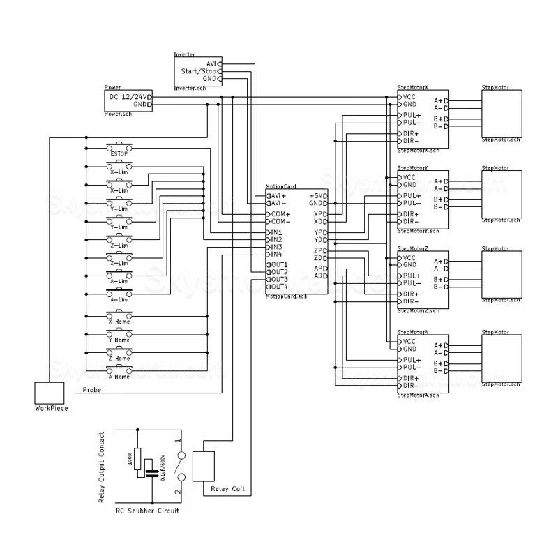 CNC Breakout Board OSP001583 Fit MACH3 100KHz 5-Axis Interface Driver Motion Controller